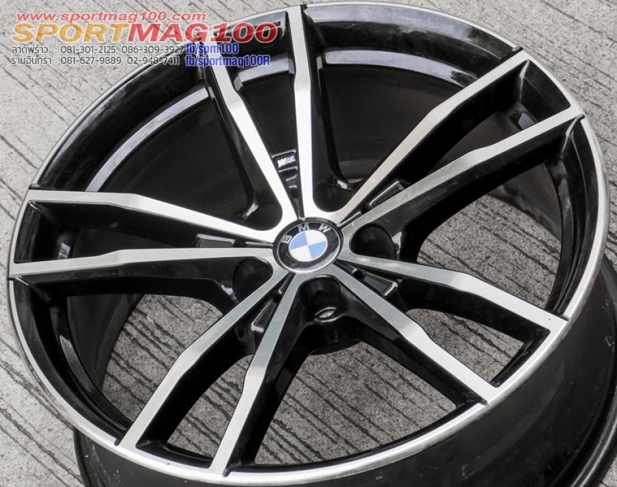 ล้อแม็กมือสองแท้ M Sport 330E ขอบ 19 กว้าง F8 R8.5นิ้ว 5รู112 Offset27-40 สีดำหน้าเงา(ลาดพร้าว)