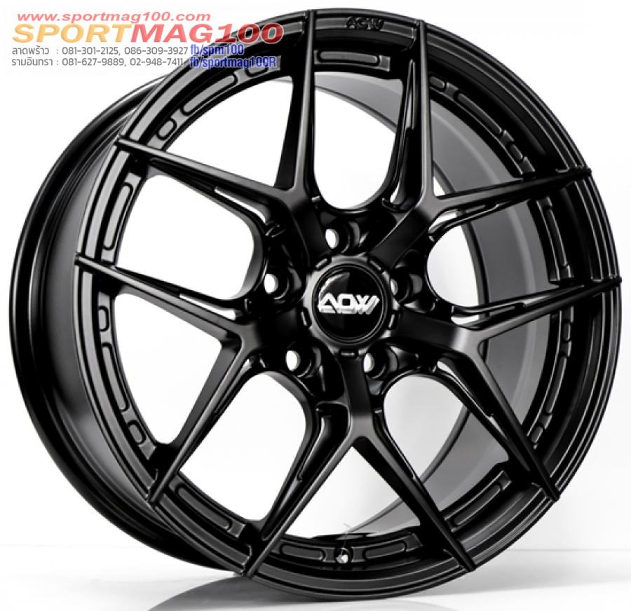 ล้อแม็ก AOW20 ขอบ 17 กว้าง 8.5นิ้ว 5รู112/114.3 Offset35 สีดำด้าน