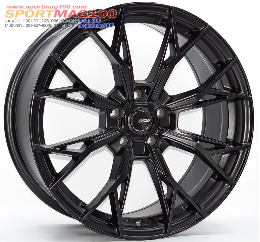 ล้อแม็ก SSW S389 ขอบ 18นิ้ว กว้าง 8.5นิ้ว 5รู108 Offset38 ดำด้าน