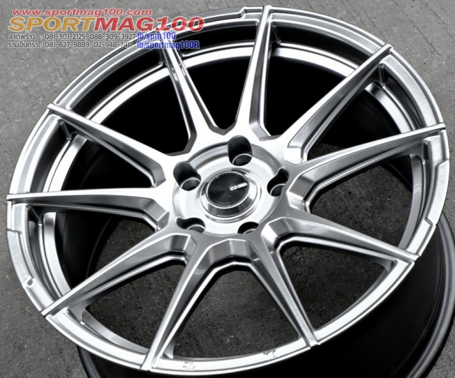 ล้อแม็กมือสองแท้ Enkei SC46 ขอบ 18 กว้าง 8.5นิ้ว Offset40 สีไฮเปอร์ซิลเวอร์(ลาดพร้าว)