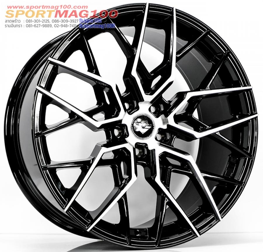 ล้อแม็ก MGW VORSTEINER MF1296 ขอบ 20 กว้าง F8.5 R9.5นิ้ว 5รู112/114.3 Offset35-40 สีดำหน้าเงา