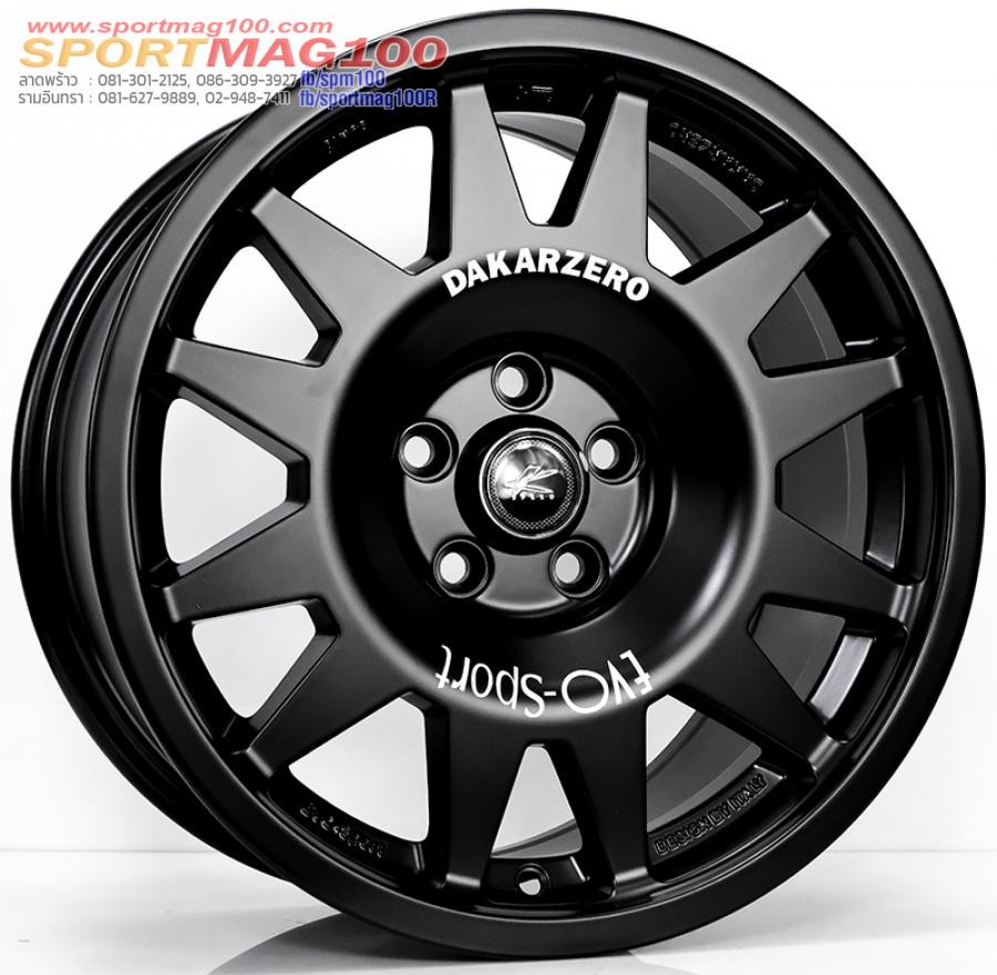 ล้อแม็ก Evo Cross ขอบ 16 กว้าง 8นิ้ว 5รู100 Offset35 สีดำด้าน