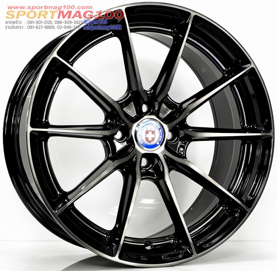 ล้อแม็ก SSW HRE S380 ขอบ 17 กว้าง 8นิ้ว 4รู100 Offset38 สีดำแลคเกอร์ดำ