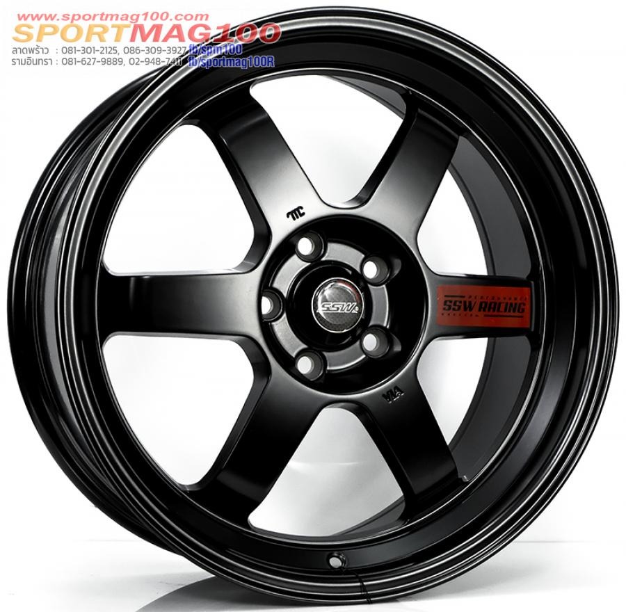 ล้อแม็ก SSW TE Racing S439 ขอบ 18 กว้าง 8.5นิ้ว 5รู108 Offset38 สีดำด้าน