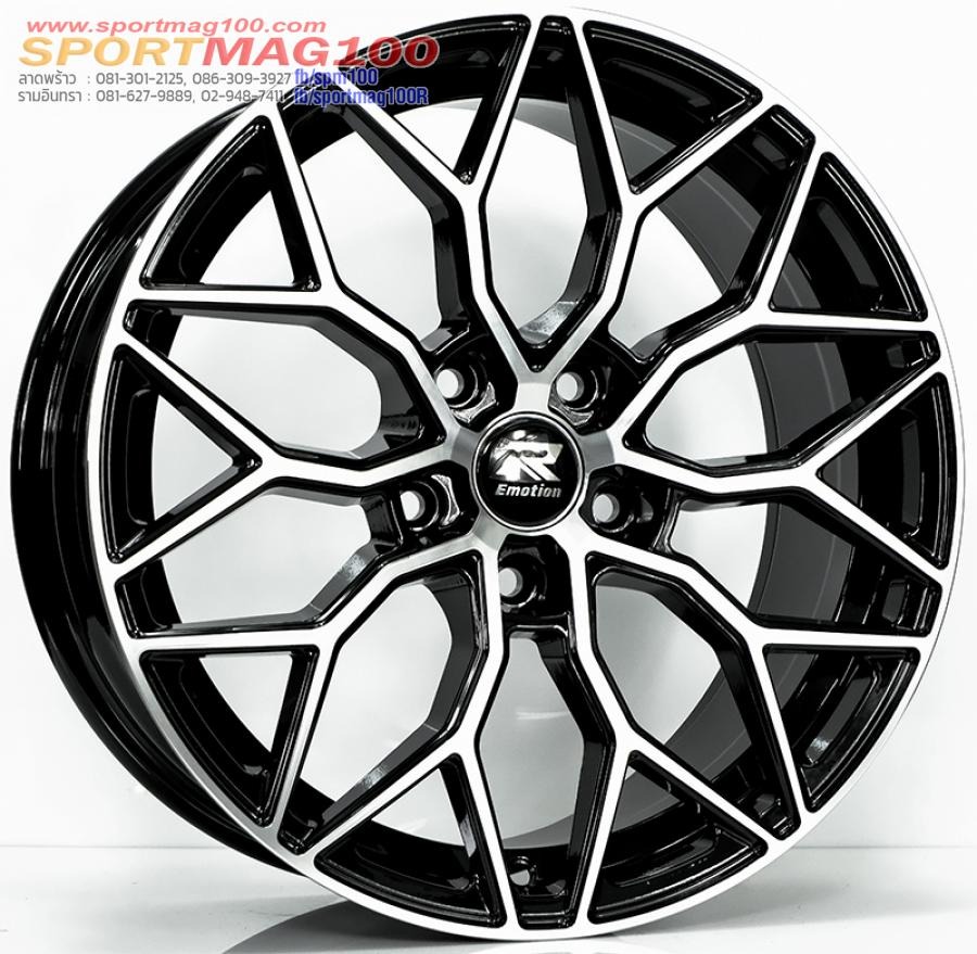 ล้อแม็ก EmotionR P03 FlowForming ขอบ 17 กว้าง 7.5นิ้ว 5รู114.3 Offset35 สีดำหน้าเงา