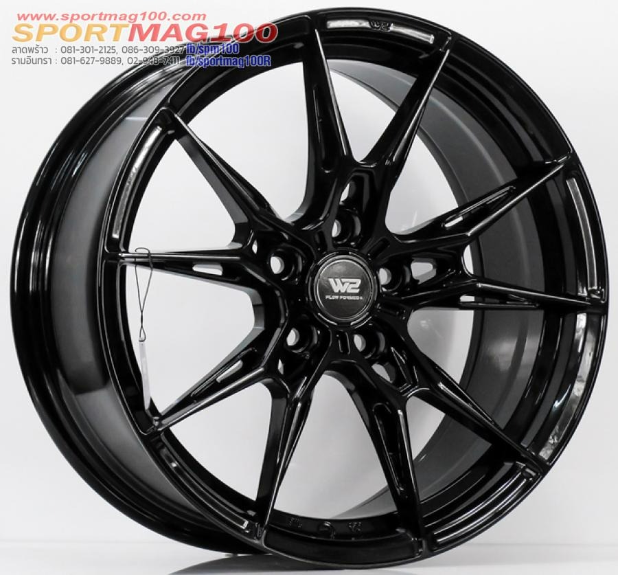 ล้อแม็ก Flowforming WFF-F ขอบ 18 กว้าง 8.5นิ้ว 5รู108 Offset35 สีดำเงา