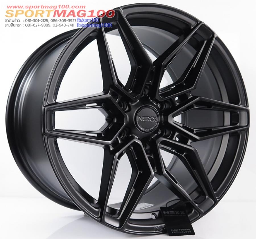 ล้อแม็ก NEXX XX01 FlowForming ขอบ 18 กว้าง 9นิ้ว 6รู139 Offset15 สีดำด้าน