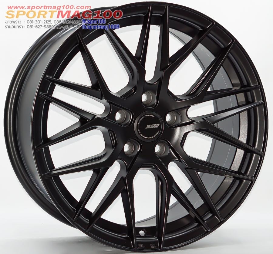 ล้อแม็กใหม่ SSW Vorsteiner S348 ขอบ 16นิ้ว กว้าง 7นิ้ว 5รู108 ET35 ดำด้าน