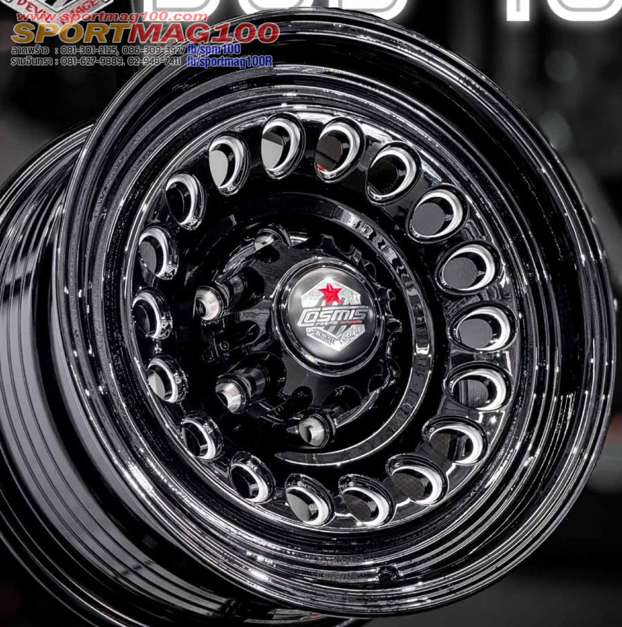 ล้อแม็ก Cosmis Devil Dub-18 6รู139.7 ET0 ดำมิลลิ่ง กว้าง8 ขอบ16นิ้ว