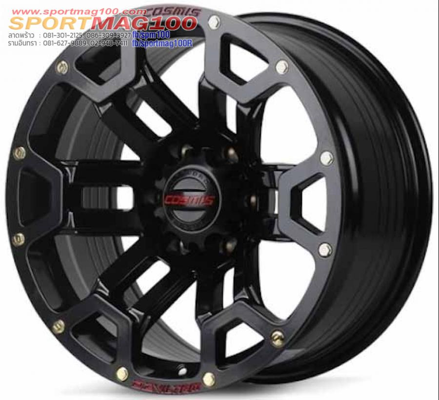 ล้อแม็ก Cosmis Tranformer 6รู139.7 ET0 ดำด้าน กว้าง8.5 ขอบ16นิ้ว