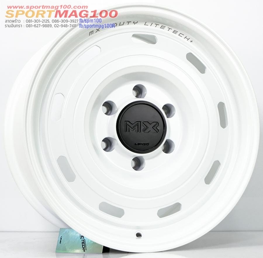ล้อแม็ก Lenso MX DUTY LITETECH+ FlowForming ขอบ 17 กว้าง 8.5นิ้ว 6รู139.7 Offset20 สีNavyWhite