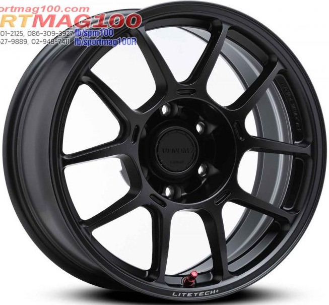 ล้อแม็กใหม่ FlowForming Lenso VENOM VT1 LITETECH+ ขอบ 18 กว้าง 9นิ้ว 6รู139.7 Offset0 สีดำด้าน