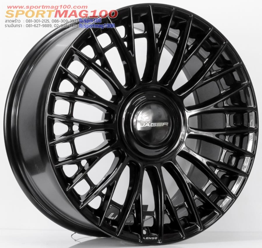 ล้อแม็ก Lenso Jager Apollo ขอบ 20 กว้าง 9นิ้ว 5รู120/108 Offset35 สีดำเงา
