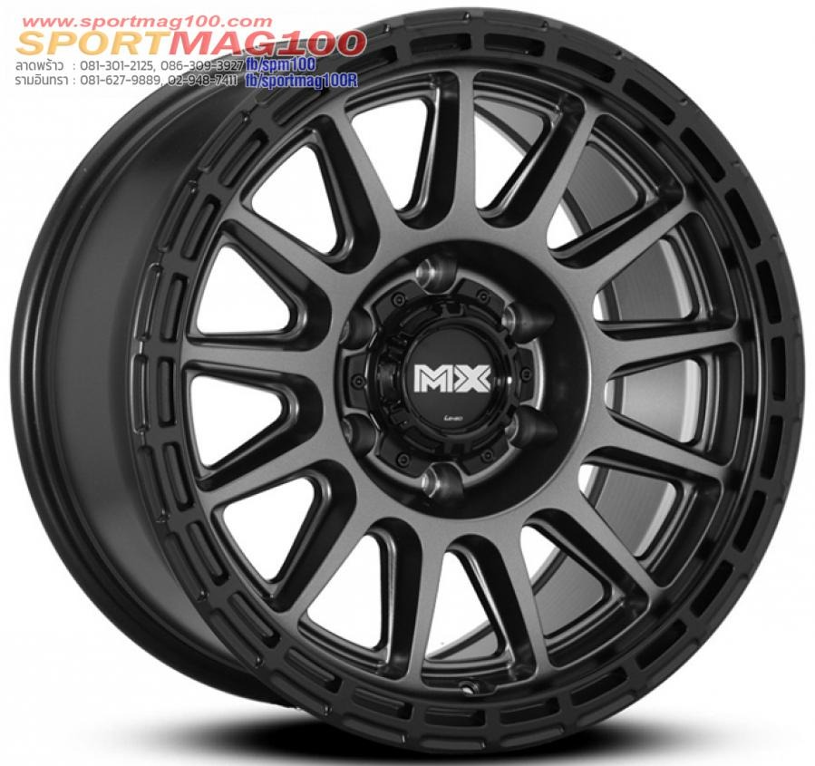 ล้อแม็กใหม่ Lenso MX Dinero ขอบ 17นิ้ว กว้าง 9นิ้ว 6รู139.7 ET12 สีเทาขอบดำ
