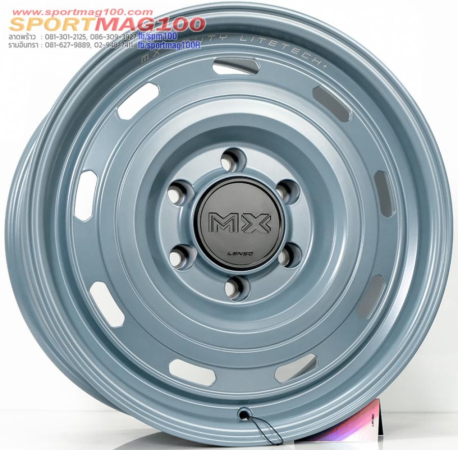 ล้อแม็ก Lenso MX DUTY LITETECH+ FlowForming ขอบ 17 กว้าง 8.5นิ้ว 6รู139.7 Offset20 สีAirforceGrey
