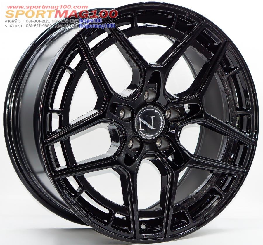 ล้อแม็กใหม่ NAYA ALPHA-G7 ขอบ18 กว้าง8.5นิ้ว 5รู108 Offset38 สีดำเงา