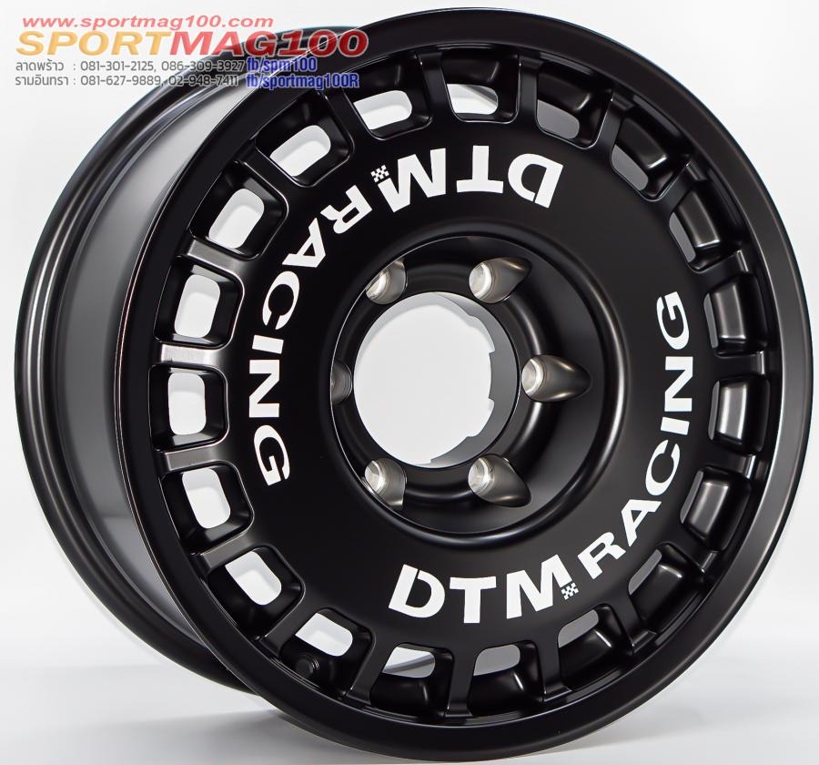 ล้อแม็ก Lenso DTM ขอบ 16 กว้าง 8นิ้ว 6รู139.7 Offset20 สีดำด้าน