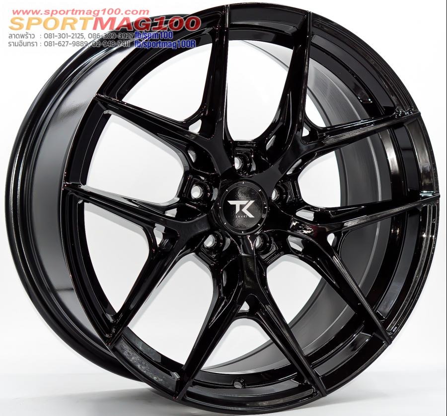 ล้อแม็ก TK Smart TK Hydrus ขอบ 18 กว้าง 8.5นิ้ว 5รู108 Offset35 สีดำเงา