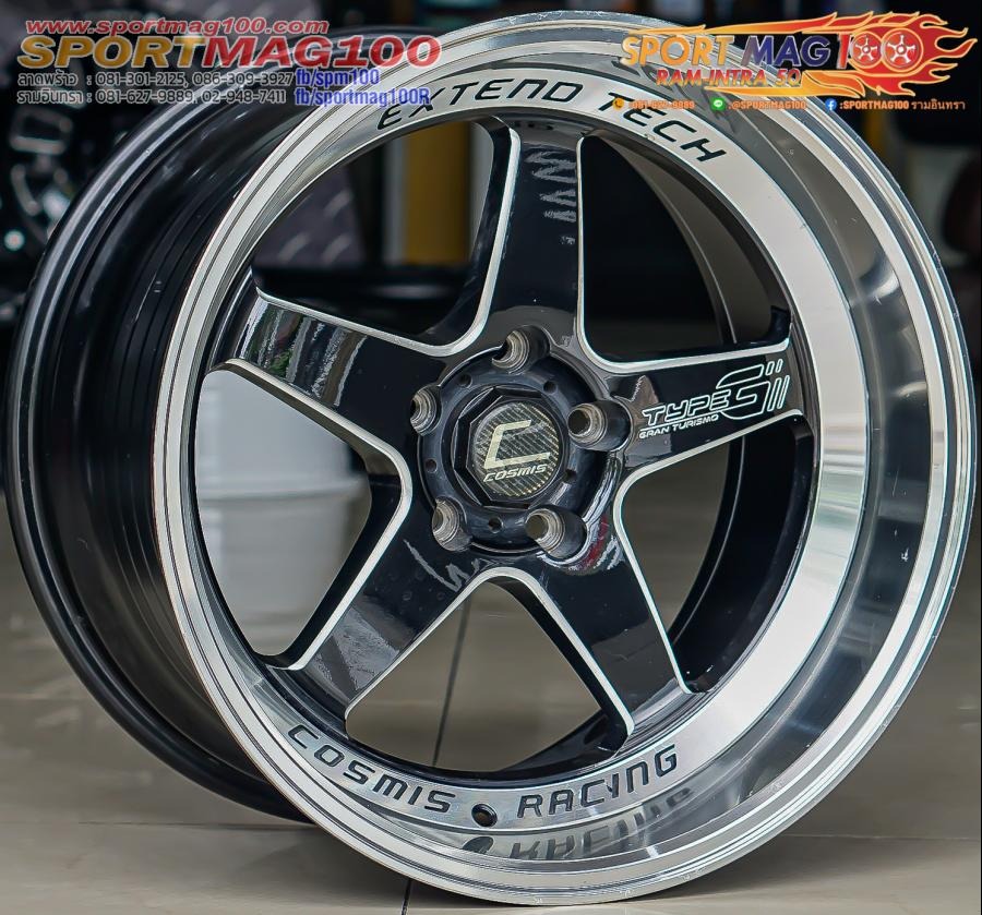 ล้อมือสอง Cosmis TypeGV2 5รู114 ดำมิลลิ่ง F9.5 R10.5-18นิ้ว