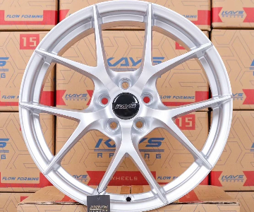 ล้อแม็ก FIR 5รู100 ET35 ซิลเวอร์ กว้าง7.5 ขอบ17นิ้ว