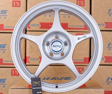 ล้อแม็ก Rp01 5รู100 ET38 สีเงิน กว้าง7.5 ขอบ17นิ้ว 