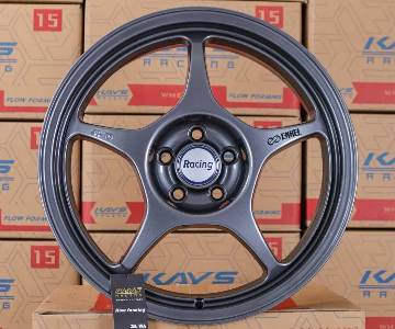 ล้อแม็ก Rp01 5รู100 ET38 สีกันเมทาลิก กว้าง7.5 ขอบ17นิ้ว 