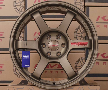 ล้อแม็ก TE37 4x4 6รู114.3 ET20 สีทองแดงหยอดแดง กว้าง9-18นิ้ว(นาวาร่า) 