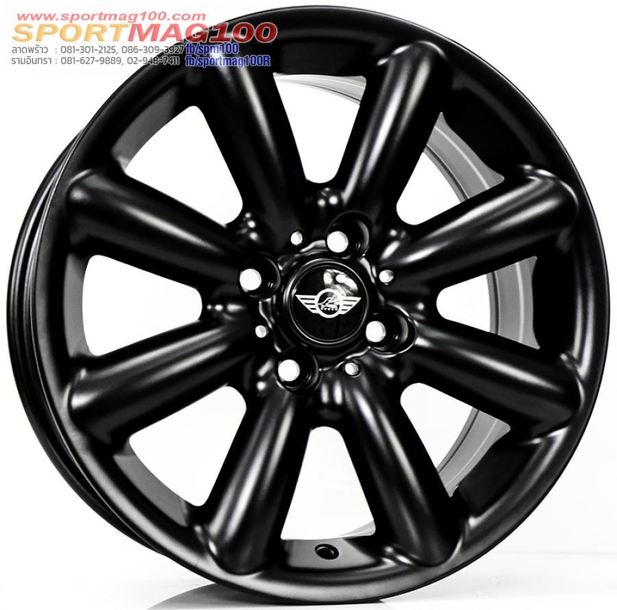 ล้อแม็ก Mini One ขอบ 15 กว้าง 7นิ้ว 4รู100 Offset35 สีดำด้าน