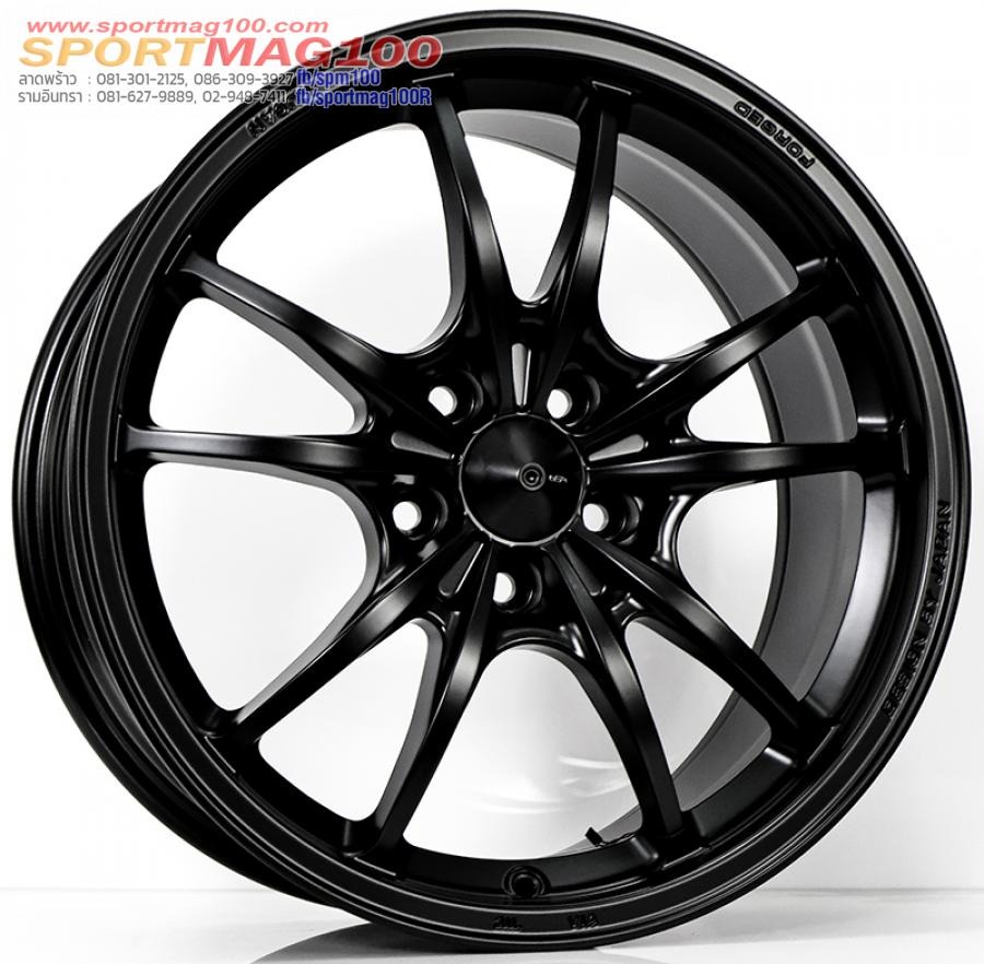 ล้อแม็ก INSPI MF MUGEN FlowForming ขอบ 18 กว้าง 8.5นิ้ว 5รู114.3/112 Offset35 สีดำด้าน