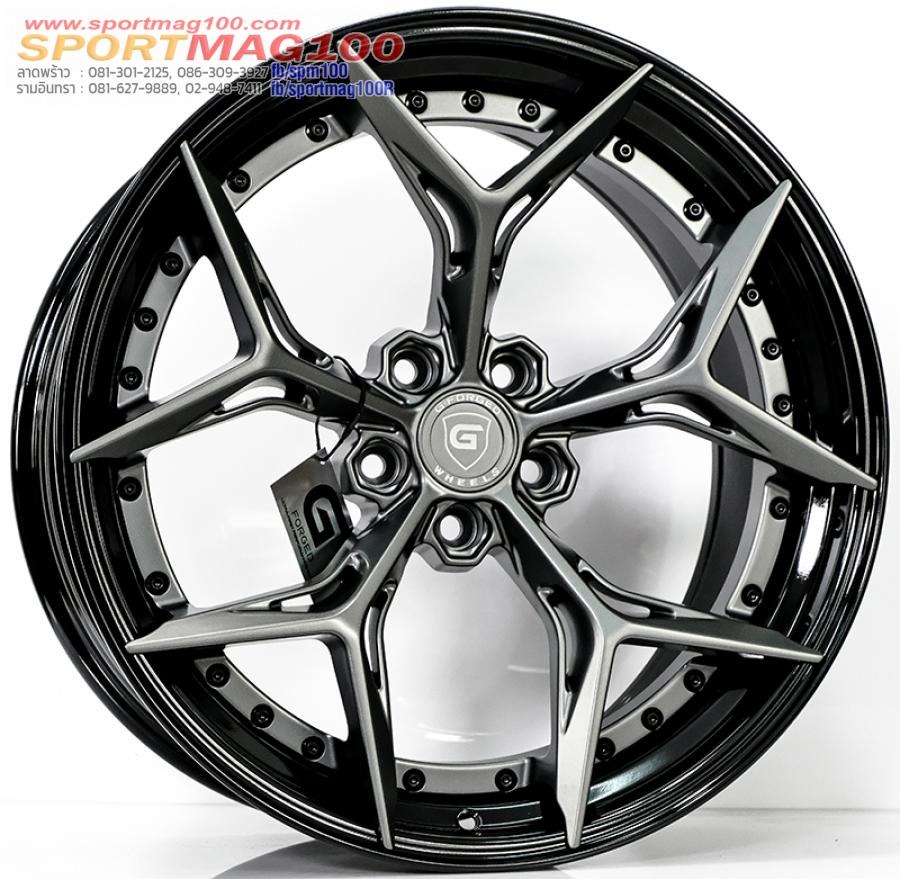 ล้อแม็ก G-Forged GF15 FlowForming ขอบ 20 กว้าง F8.5 R10นิ้ว 5รู114.3/112 Offset32-40 สีTiTaniumGreyMatt