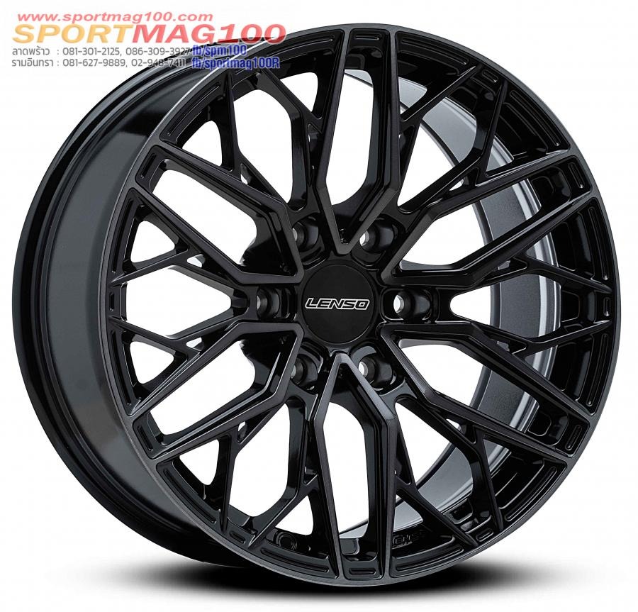 ล้อแม็ก Lenso Ventus ขอบ 20 กว้าง 9นิ้ว 6รู139.7 Offset15 สีดำแลคดำ