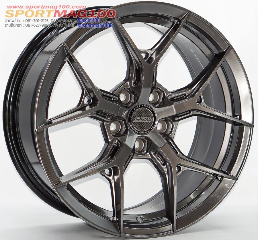 ล้อแม็ก SSW S385 5รู114.3 ET38 ไฮเปอร์แบล็ค กว้าง8 ขอบ17นิ้ว 