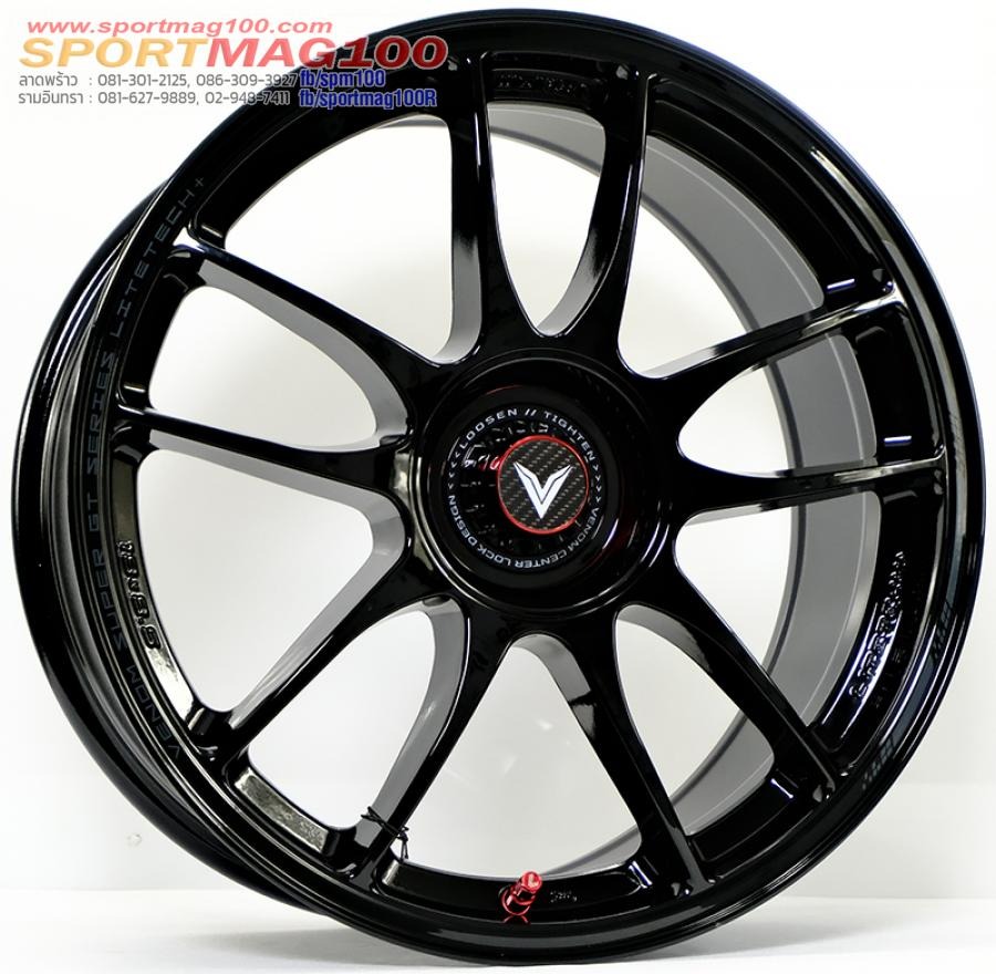 ล้อแม็ก Lenso VNK Venom Litetech+ FlowForming ขอบ18นิ้ว กว้าง 8.5นิ้ว 5รู114.3 Offset35 สีดำเงา