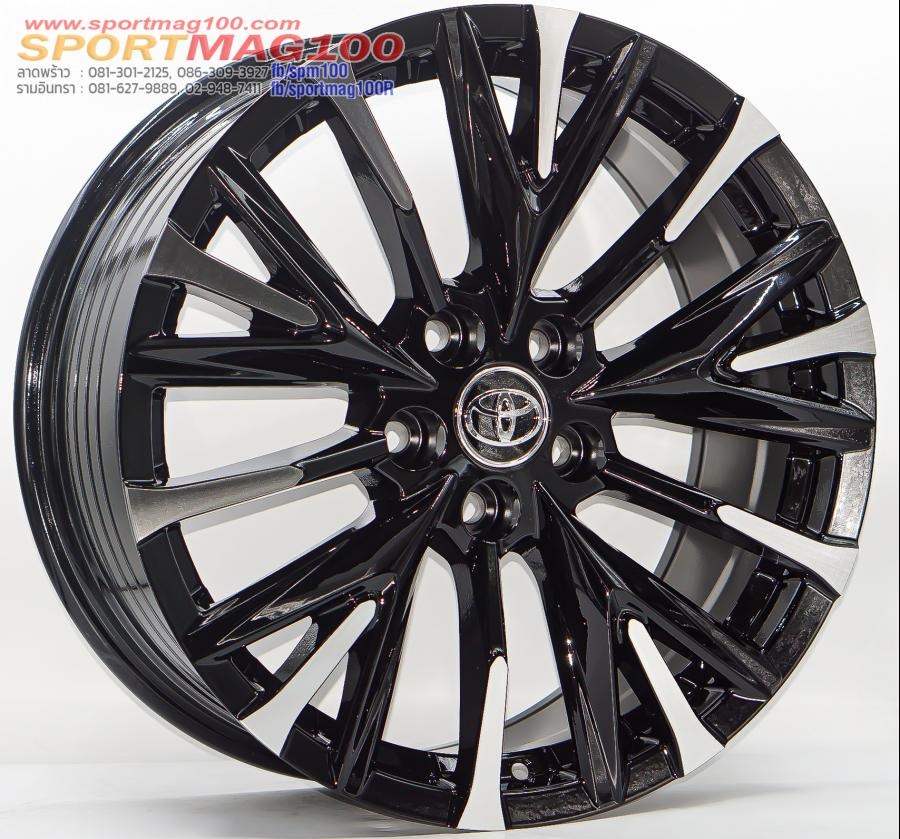 ล้อแม็กใหม่ Vellfire 40 ขอบ18นิ้ว กว้าง8นิ้ว 5รู114.3 Offset38 สีดำหน้าเงา