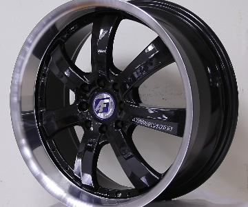  เฮียสั่งลด ล้อแม็ก AF P1297 4รู100/114 ET40 ดำขอบเงา กว้าง7 ขอบ17นิ้ว 