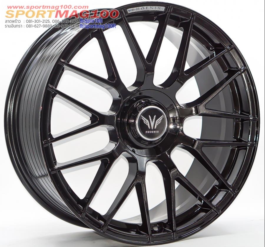 ล้อแม็ก Flowforming WP FF027 ขอบ18นิ้ว กว้าง 8.5นิ้ว 5รู108/114.3 Offset35 สีดำเงา