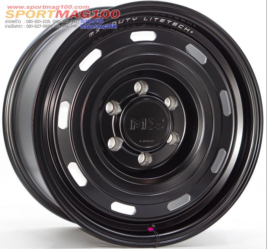 ล้อแม็ก Lenso MX DUTY LITETECH+ FlowForming ขอบ 17 กว้าง 8.5นิ้ว 6รู139.7 Offset20 สีดำด้าน