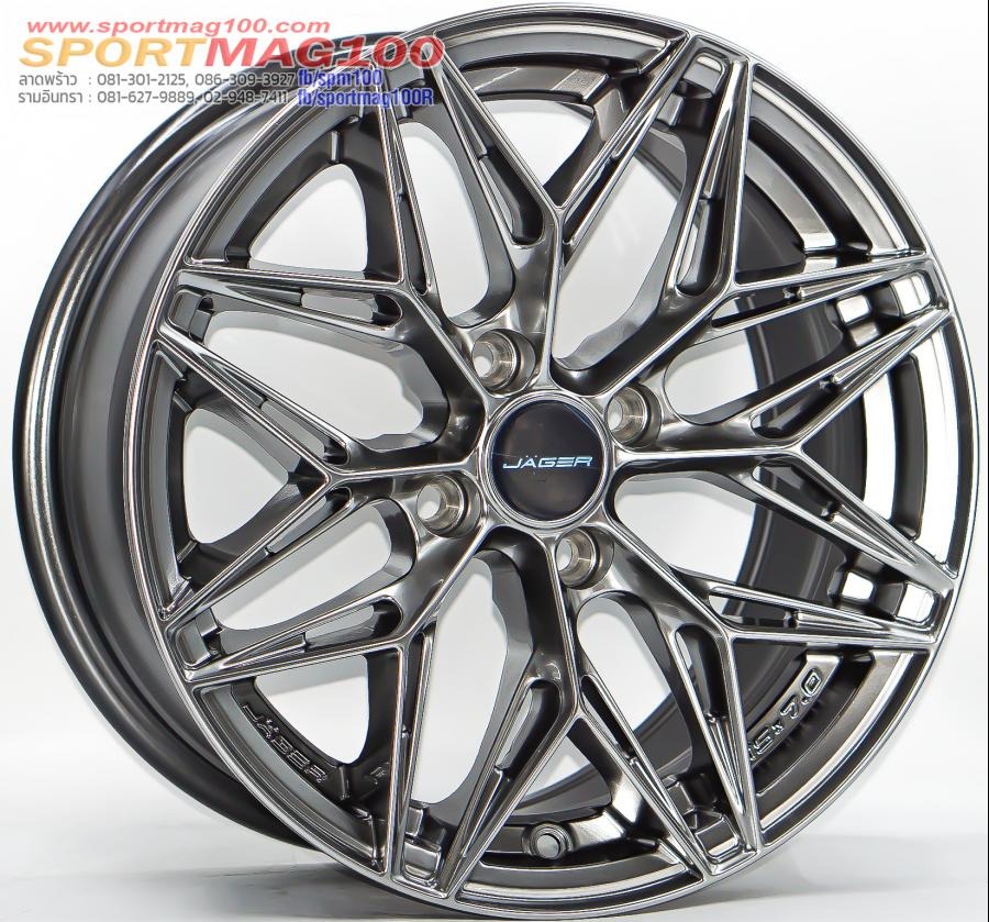 ล้อแม็กใหม่ Lenso Jager Buck JPB ขอบ15นิ้ว กว้าง7นิ้ว 4รู100 Offset35 สีไฮเปอร์แบล็ค