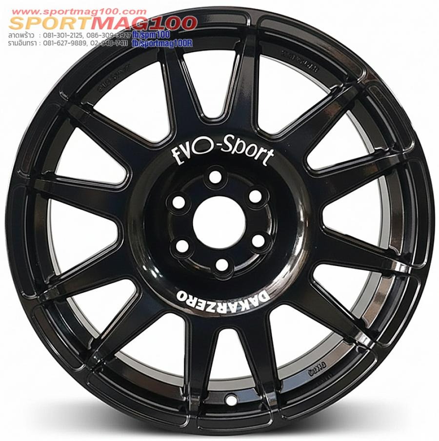 ล้อแม็ก Evo Cross ขอบ18นิ้ว กว้าง9นิ้ว 6รู114.3 Offest20 สีดำเงา