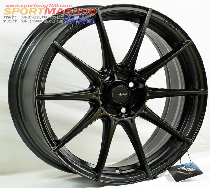 ล้อแม็กใหม่ Advanti N719 ขอบ16นิ้ว กว้าง7นิ้ว 4รู100 Offset38 สีดำด้าน