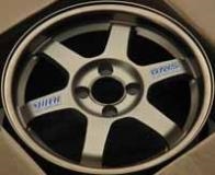 ล้อแม็ก AOW Te37 4รู100 ET35 ก้านตรง ทองแดงยิงทราย กว้าง7 ขอบ15นิ้ว 